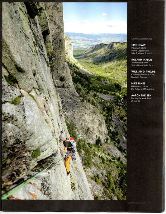 Rock Climbing Image in Montana Outdoors