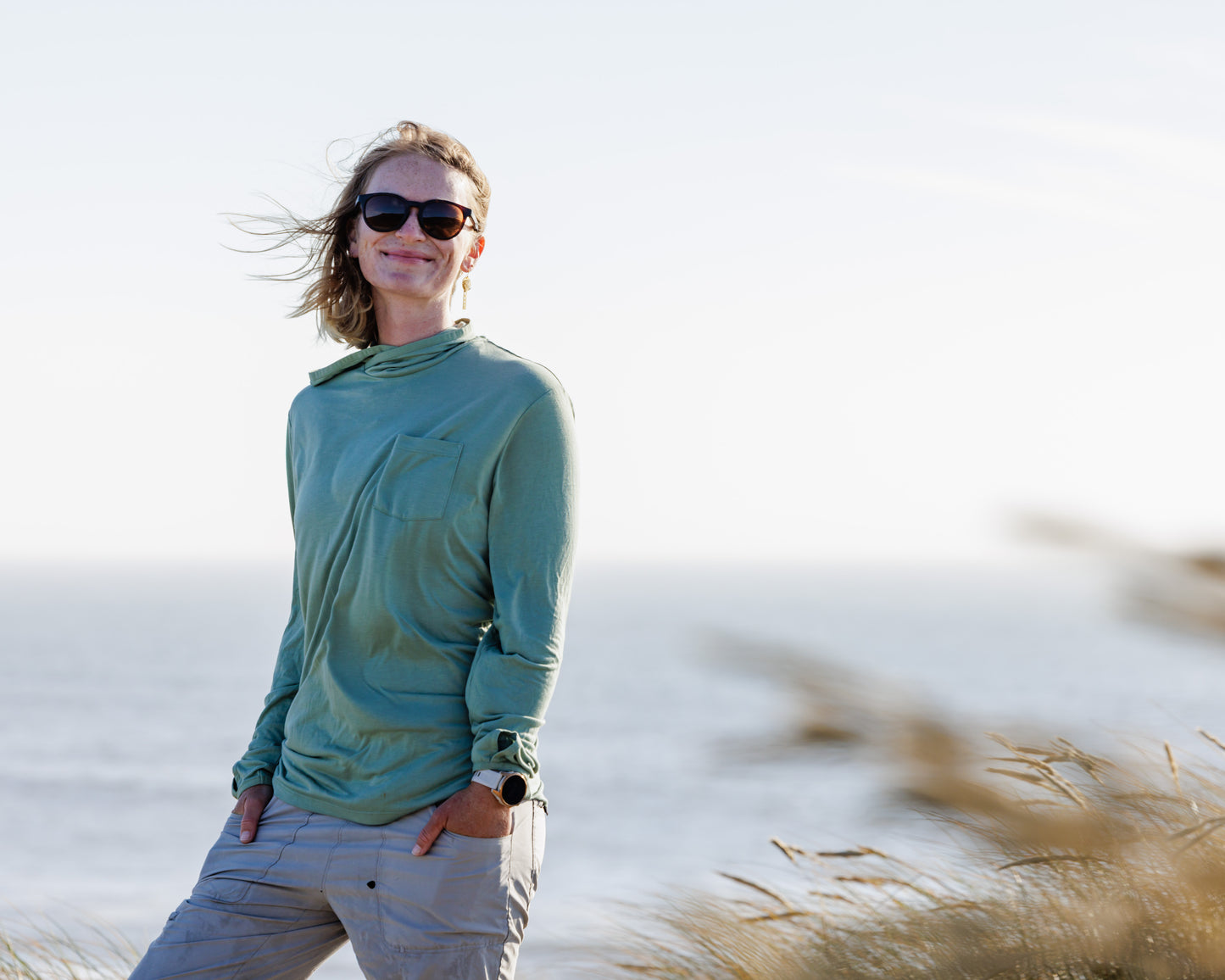 Free Fly Tailing Redfish Sun Hoodie