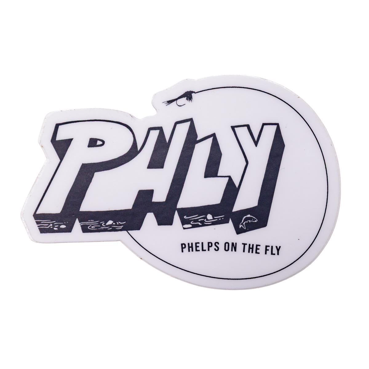 Pegatina del río Phly
