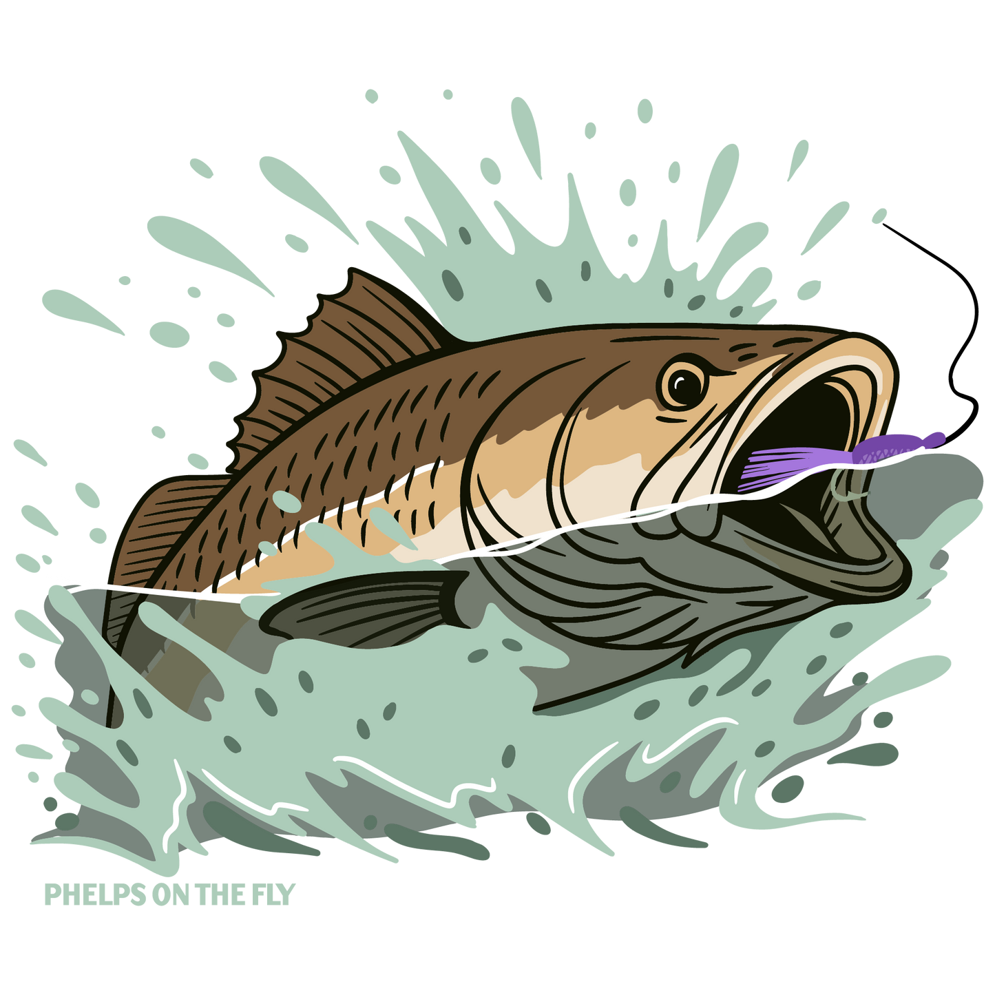 Redfish Gurgler Sticker